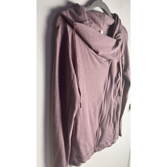 Lululemon Coast Easy Wrap Women’s Size 6 Heather Misty Merlot Cowl Neck Modal - Picture 6 of 10